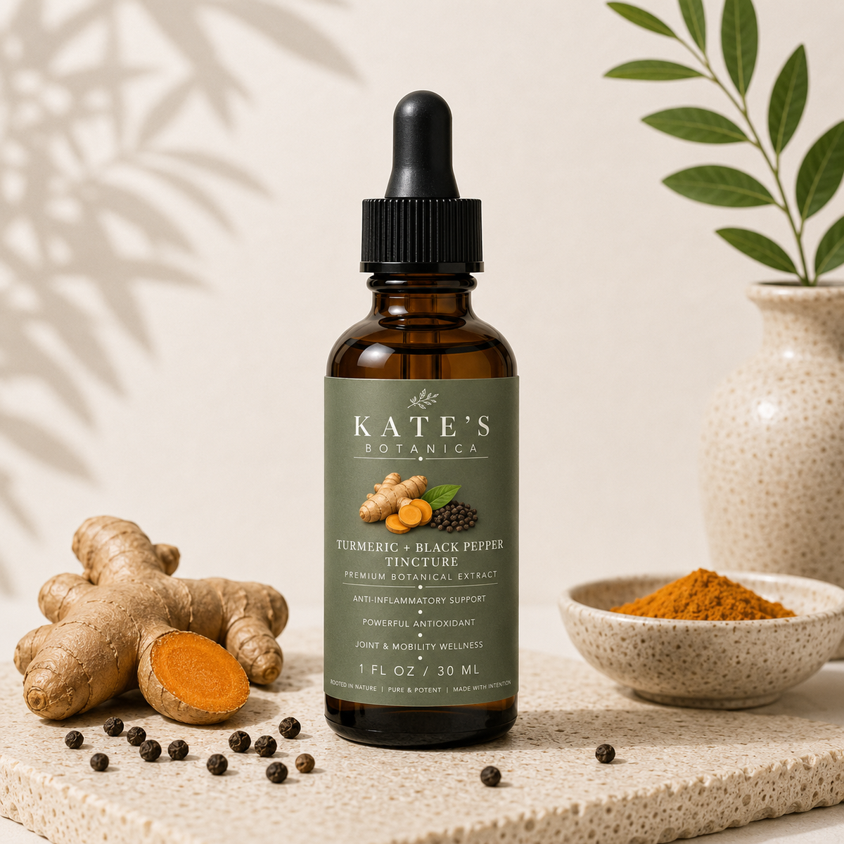 Turmeric + Black Pepper Tincture (30ml)
